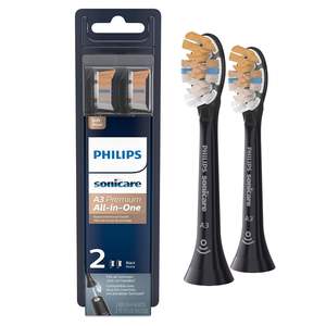 Têtes de brosse à dents de rechange Philips Sonicare DiamondClean authentiques, 3 têtes de brosse, blanches, HX6063/65 & A3 Premium authentiques - Product Image 2