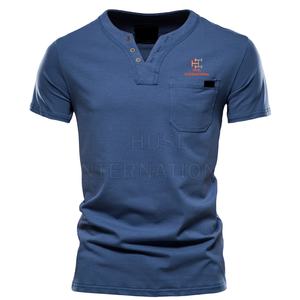 Meilleurs vêtements d'été pour hommes T-shirts de conception supérieure Top en tissu tricoté ample super doux Tendance Différentes couleurs - Product Image 1