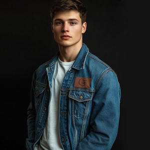 Écusson en cuir personnalisé du fabricant Écussons en cuir gaufré avec logo pour sac à main Étiquettes en cuir pour chapeau/vêtement - Product Image 5