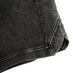 <b>Men</b> 450gsm French Terry Sulfur Acid Washed 2 Piece <b>T</b> <b>Shirt</b> <b>and</b> <b>Shorts</b> Set Custom Logo Streetwear Casual - Product Image 5