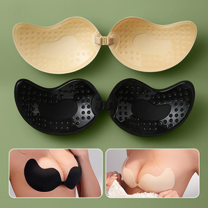 2 cặp Black & nude dính áo ngực đẩy lên vô hình quây BRAS tái sử dụng cộng với kích thước Silicone dính cho Big Bust phụ nữ - Product Image 6