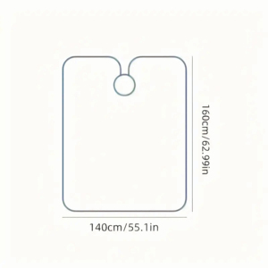 Cape de coiffure professionnelle de qualité salon - Tablier en polyester rayé jaune et noir avec fermeture à pression sécurisée, résistant à l'eau et écologique - Product Image 5