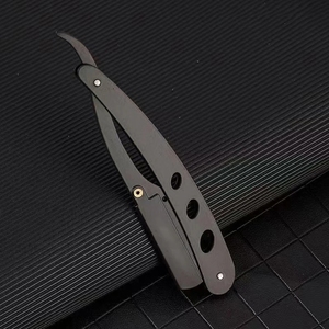 Premium Quality Private Custom Logo Razor Blades Wooden Handle Barber Shaving Straight Razor for <b>Men</b> Folding Barber Shaver Tools - Product Image 6