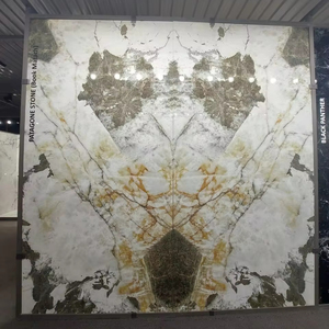 Carrelage fritté Cararra au design moderne 1600x3200x12mm Carrelage en porcelaine aspect marbre émaillé poli de grande taille - Product Image 1