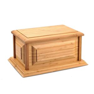 Urna de cremación de bambú para cenizas de humanos para adultos, diseño único y clásico, alta calidad, cantidad a granel, hecho en la India, 2023 - Product Image 1