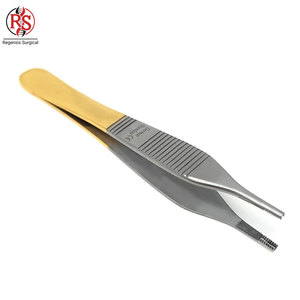 Pinzas Adson para tejidos, 12 cm, titanio marrón, instrumentos quirúrgicos, pinza manual, juego de instrumentos de calidad alemana - Product Image 1