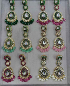 ต่างหูประดับเพชรสไตล์วินเทจหรูหราทำจากทองเหลืองและทองแดงสำหรับผู้หญิงสำหรับงานปาร์ตี้ในโอกาสพิเศษรวมถึงงานแต่งงาน - Product Image 2