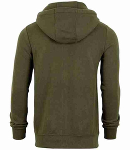 Sweat à capuche pour hommes personnalisé en usine respirant 100% coton matériel avec poche zippée en polaire douce conception de la mode fournisseur en gros - Product Image 2