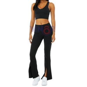 Vêtements de sport avec logo personnalisé Ensembles de yoga pour femmes à vendre Vêtements d'entraînement de fitness taille haute Ensembles de yoga deux pièces personnalisés en gros - Product Image 1