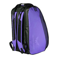 Sacs de padel pour raquette de pickleball en polyester avec logo personnalisé Sac à dos de pagaie de pickleball à bretelles réglables de grande capacité