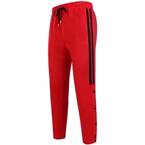 Vente en gros de pantalons de survêtement décontractés de haute qualité pour hommes avec poches taille élastique et logo personnalisé-Pantalons délavés respirants avec style! - Product Image 1