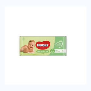 Best-seller Huggies Natural Care Wipes 56s, idéal pour les sacs à langer, les crèches et en déplacement - Product Image 3