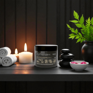 RELAXPERIENCE Masque de boue anti-cellulite 500ml avec effet gommage citron et spiruline pour une peau détox raffermissante et lisse - Product Image 1