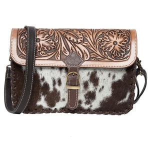 Bolso bandolera oculto hecho a mano de cuero genuino para mujer bohemio occidental de alta calidad, bolso de calidad Premium - Product Image 1