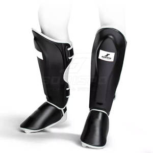 Lightweight Training <b>Shin</b> <b>Pads</b> Best Material Leather for Boxing Protection Low MOQ - Product Image 1