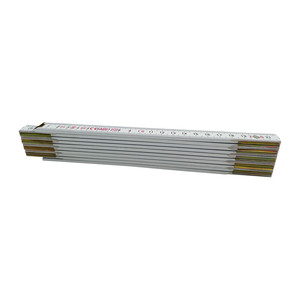 Doppio Metro in Legno Bianco 10 Aste da 16 mm - Product Image 1