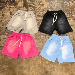 Pantalon court d'été Active Wear Blank Jogging Vintage Distressed Acid Washed Sports Shorts pour hommes - Product Image 3