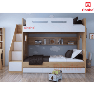 Ohaha Premium Modern Smart <b>Bunk</b> <b>Bed</b> with Storage Ladder - GTHD003 - Product Image 1