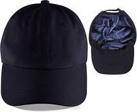 Chapeau unisexe personnalisé, Polyester/coton Chapeaux de baseball doublés de satin Combat les cheveux crépus Chapeaux de papa réglables à vendre