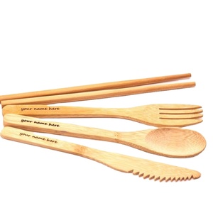 Hot Seller 2025 Bamboo <b>Cutlery</b> <b>Set</b>/ Reusable Bamboo <b>Cutlery</b> <b>Set</b>/ Bamboo <b>Cutlery</b> <b>Set</b> for <b>Travel</b> Made in Eco2go Vietnam - Product Image 2