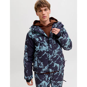 Veste Softshell Homme Personnalisable de Haute Qualité Sports d'Hiver Polyester Vêtement de Plein Air à Capuche Imperméable Coupe-Vent - Product Image 5