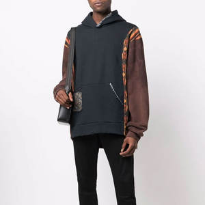 Suministro directo de fábrica Diseño OEM Hombres Sudaderas con capucha desgastadas Algodón básico Mezclado Estilo básico Hombres de moda Sudaderas con capucha desgastadas - Product Image 2