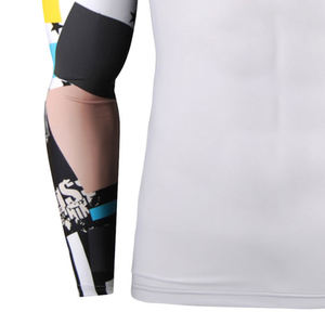 เสื้อตาข่ายรัดรูปพิมพ์ลายดิจิทัลสำหรับผู้ชายเสื้อออกกำลังกายแขนยาว Jiujitsu เสื้อกีฬา MMA เสื้อยิมขายส่ง - Product Image 5