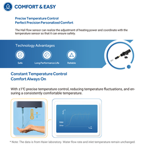 Calentador de Agua Instantáneo Eléctrico de 220v y 6000w, Tecnología Avanzada, Sin Tanque, Debajo del Fregadero, para <span class=keywords><strong>Ducha</strong></span> Familiar - Product Image 5
