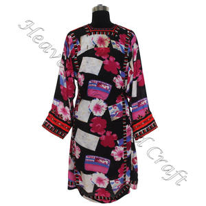 Vintage Afghani Kutchi vestido tribal con cuentas con borlas de monedas vestido BDR061 mejor bordado a mano Afghani Banjara vestido Vintage - Product Image 6