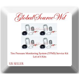 4 Pack 20003 <b>TPMS</b> Sensor Service Kit For Cadillac Chrysler Dodge Mitsubishi Jeep - Product Image 1