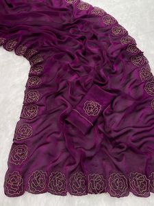 NEW LAUNCH Dhwaja Export Manipuri Silk Handwork Butta Work All Over Cut Work Border <b>Saree</b> - Product Image 3