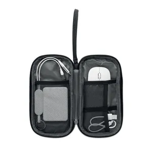 Bolsa de gestión de cables ALLTHERE RPET sostenible para organizar dispositivos - Product Image 3