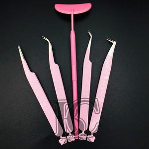 Top Deal Miroirs Extensions de Cils Miroirs Couleur Rose Chaud Nouvelle Arrivée Miroirs De Cils En Acier Inoxydable Durables À Vendre - Product Image 2