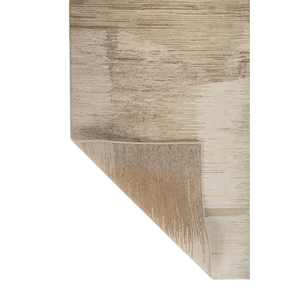 พรมขนสัตว์ผสมไหมถักมือลายAbstract รุ่น Aprezo Ebsh-07 สีไอวอรี่ สำหรับตกแต่งบ้าน รูปทรงสี่เหลี่ยมผืนผ้า เหมาะสำหรับห้องนั่งเล่น ห้องโถง ทางเข้าบ้าน - Product Image 5