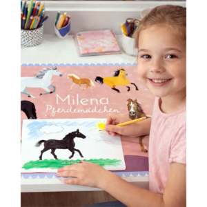Personalized Horse-Themed Memo Pad 40x60 cm for Horse Girls with Desired <b>Name</b> - Product Image 4