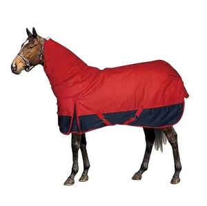 防水通気性馬場馬術用サドルカバー、馬用カバー、ターンアウトブランケット、カスタム刺繍入りコットン乗馬用馬保護具 - Product Image 2