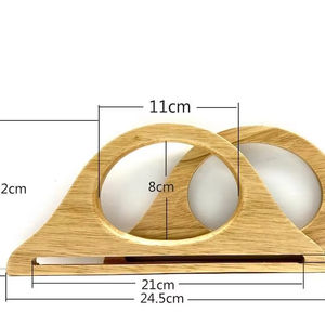 Nolvo World 24.5*11.5cm Wood Purse Handle DIY Replacement Wood <b>Bag</b> <b>Strap</b> Handle Shoulder Belt <b>for</b> Handbag - Product Image 2