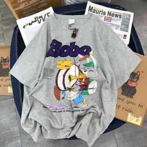 เสื้อยืดแฟชั่นสำหรับผู้หญิงเสื้อยืดสีดำพิมพ์ลายการ์ตูนมิกกี้สีดำลายกราฟิกสำหรับเด็กผู้หญิง - Product Image 2