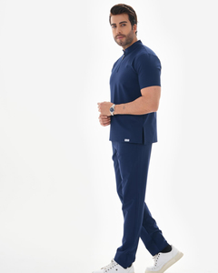 Uniforme médical pour hommes, couleur unie avec logo personnalisé imprimé, vêtements de travail, uniforme médical utilisé à l'hôpital - Product Image 6