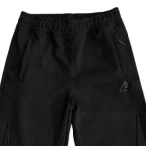 Pantalons de survêtement noirs évasés pour hommes, jambes larges, coton, jogging, taille élastique, streetwear décontracté, pantalon d'entraînement, unisexe, coupe ample, confortable - Product Image 5