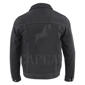 Vestes pour hommes à manches longues de qualité supérieure avec col rabattu en denim de Pékin personnalisé, fabriquées au Pakistan - Product Image 3