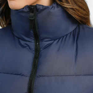Custom Women <b>Cropped</b> Puffer <b>Jacket</b> Winter Zip up Short Padded Down Coat Outwear Fashion Crop Puffer <b>Jacket</b> - Product Image 3