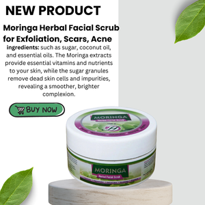 OEM <b>Moringa</b> Face Scrub Anti-Aging, Brightening & Pore-Cleansing Herbal Skincare - Product Image 2