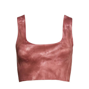 Sujetador deportivo de yoga para mujer, con logo frontal sencillo, de alta sujeción, sin costuras, transpirable, de calidad premium, con almohadillas extraíbles - Product Image 1