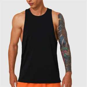 Débardeur sans manches décontracté pour hommes séchage rapide été Gym Fitness entraînement vêtements de sport respirant course à pied gilet d'entraînement - Product Image 5