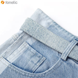 2022 femmes décontracté coton Shorts haute qualité respirant léger court longueur Denim en couleur bleue dernière conception - Product Image 4