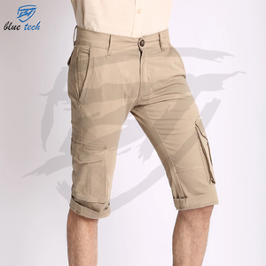 Pantalones cortos de hombre Cargo de verano con logotipo personalizado ropa informal de algodón de punto suelta de talla grande personalizada - Product Image 3