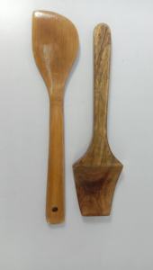 Flatware Wooden Salad Spoon Blessed Engraving Brown New Design Cutlery for Kitchen and <b>Table</b> Top Handmade - Product Image 3