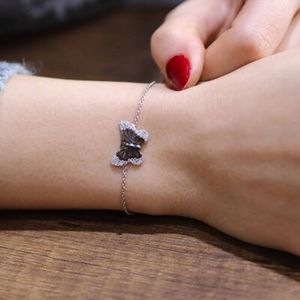 925 Sterling <b>Silver</b> Fashion <b>Cuff</b> <b>Bracelet</b> Elegant Butterfly Design - Product Image 5