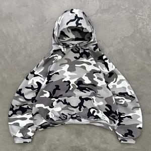 Pantalones Cargo de estilo callejero personalizados para hombre, chándal de caza al aire libre estilo todoterreno emparejado, conjunto de Sudadera con capucha y cremallera de camuflaje con diamantes de imitación - Product Image 4